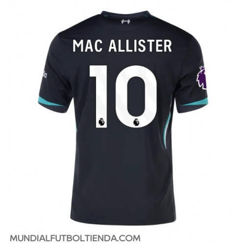 Camiseta Liverpool Alexis Mac Allister #10 Segunda Equipación Replica 2024-25 mangas cortas